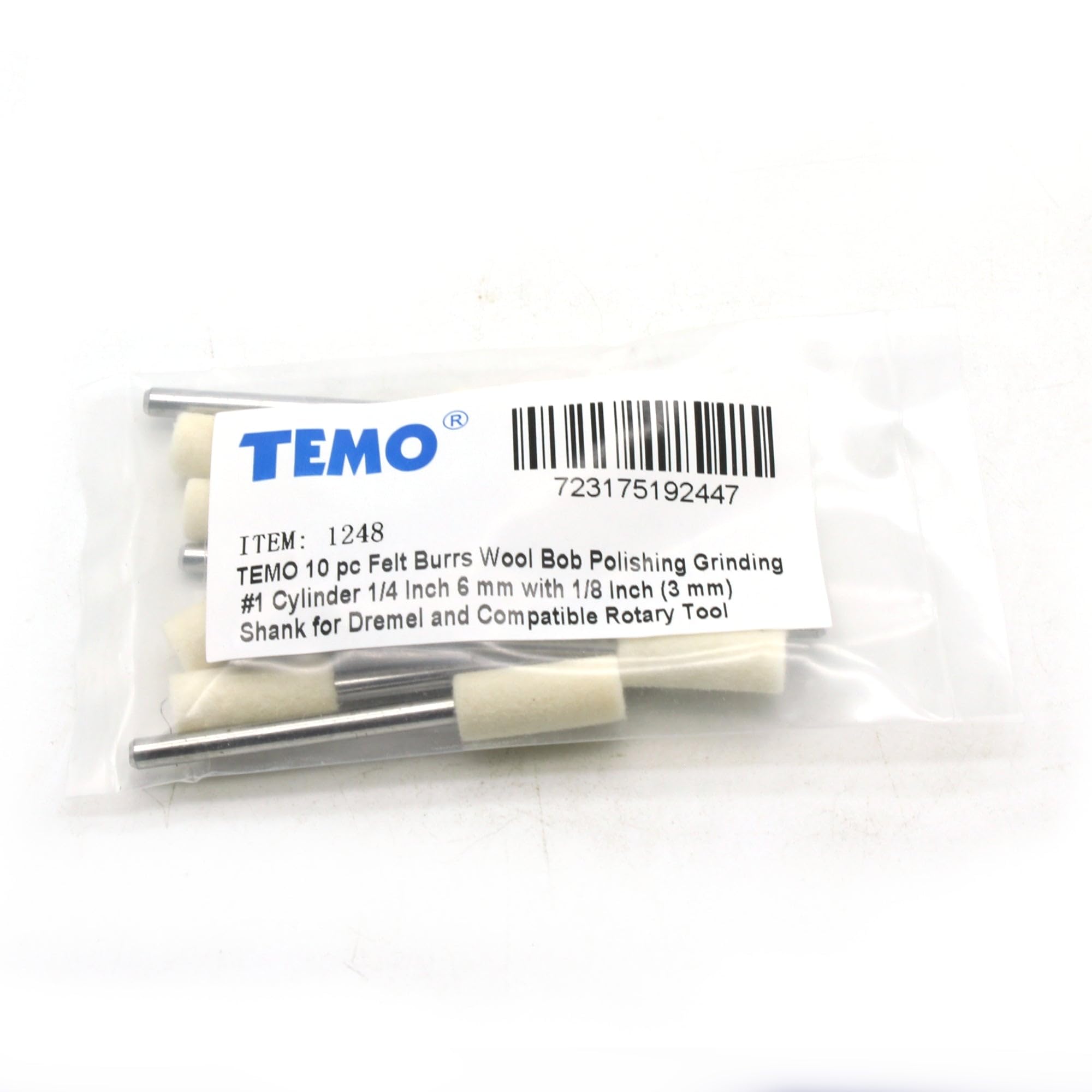 Amazon.co.jp: TMAX フェルトバリウールボブ研磨研削#1シリンダー 1/4